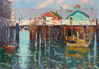 Joseph Nordmann - "Inner Harbor Wharf (Monterey, CA)"