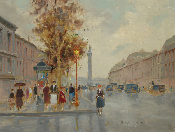 Andre Gisson - "Paris Street Scene"