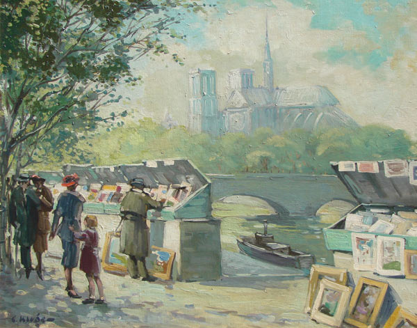 Constantine Kluge - "A View Of The Seine River"