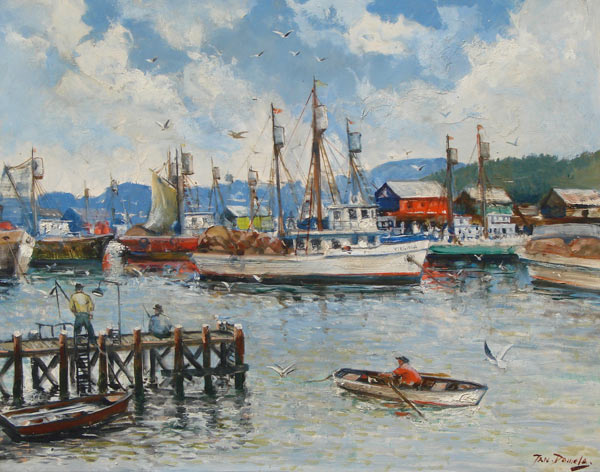 Jan Domela - "Monterey Harbor"